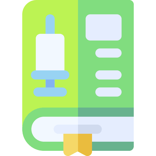 Book vaccination vaccine healthcare and medical icon Book vaccination vaccine healthcare and medical icon