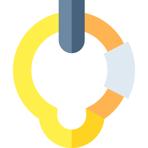 Carabiner sports and competition security sport equipment icon