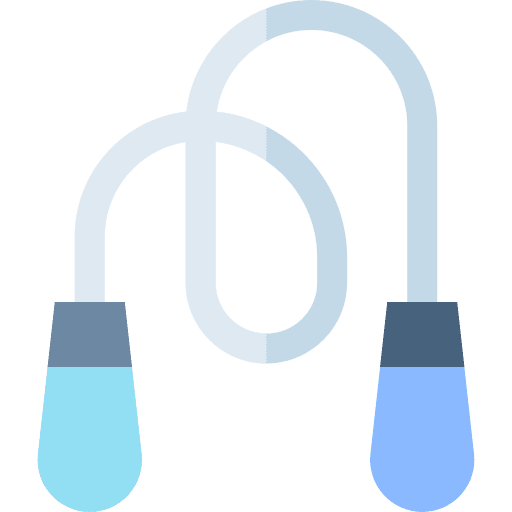 Jumping rope gym fitness exercise icon
