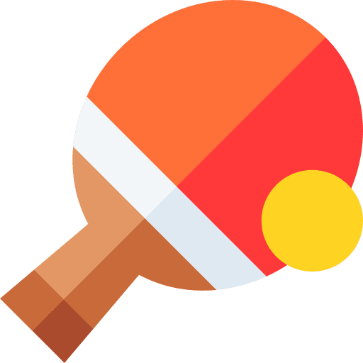Ping pong sports and competition ball ping pong icon
