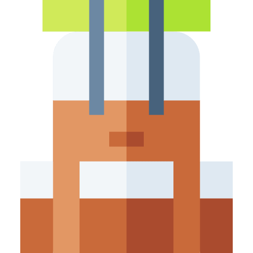 Backpack travel camping mountaineering icon