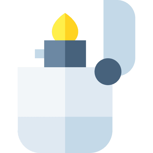 Lighter smoking lighter camping icon