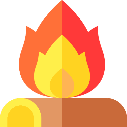 Bonfire holidays trunk firewood icon