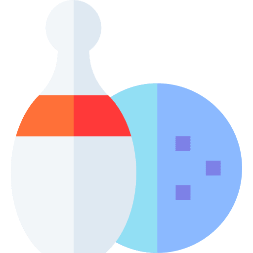 Bowling leisure sport equipment game icon