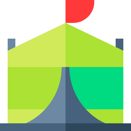 Tent equipment excursion outdoor icon