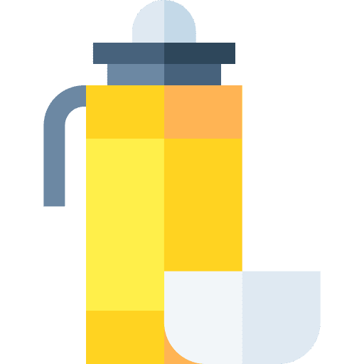 Thermo water flask food and restaurant bottle icon