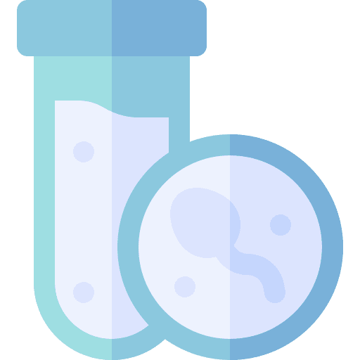 Sperm test test tube in vitro icon Sperm test test tube in vitro icon