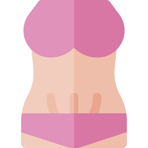 Stretch marks body healthcare people icon Stretch marks body healthcare people icon