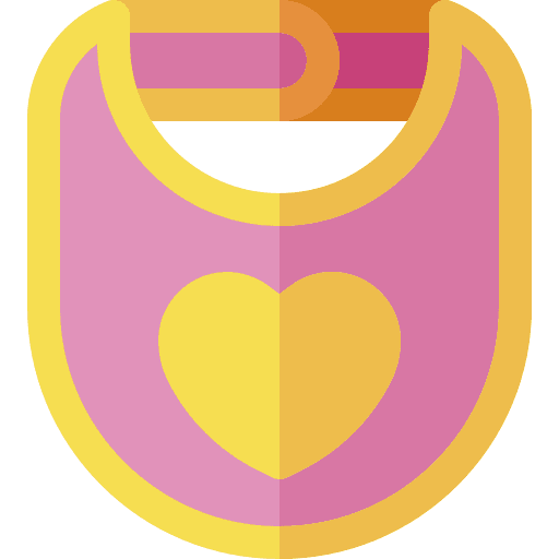 Baby bib accessory baby cloth baby bib icon Baby bib accessory baby cloth baby bib icon