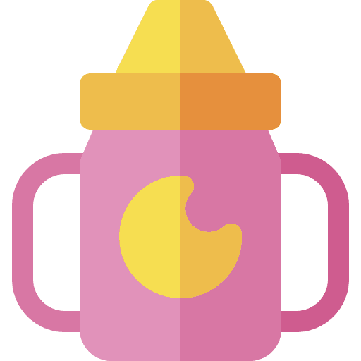 Sippy cup baby feeding utensil icon Sippy cup baby feeding utensil icon