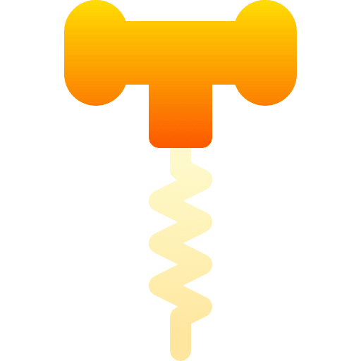 Corkscrew food and restaurant bottle tool icon Corkscrew food and restaurant bottle tool icon