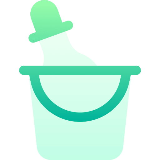 Ice bucket bottle alcoholic drink food icon Ice bucket bottle alcoholic drink food icon