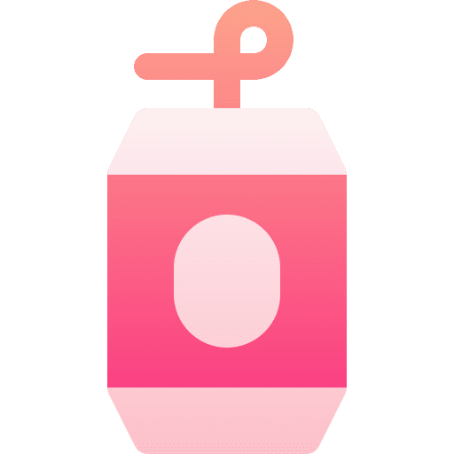 Soda food and restaurant soda can drink icon