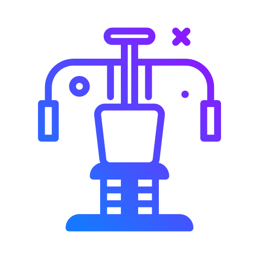 Gym equipment fitness training gym equipment icon