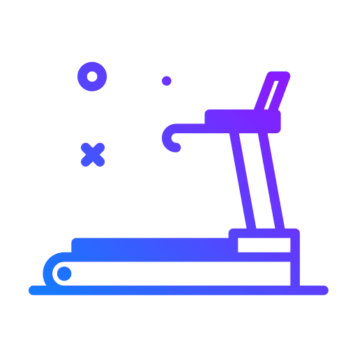 Running machine fitness exercise icon