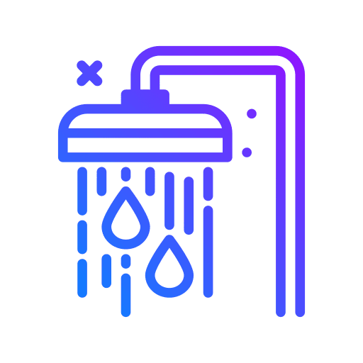 Shower cleaning gym hygiene icon