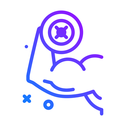 Arm muscle sports and competition strong icon