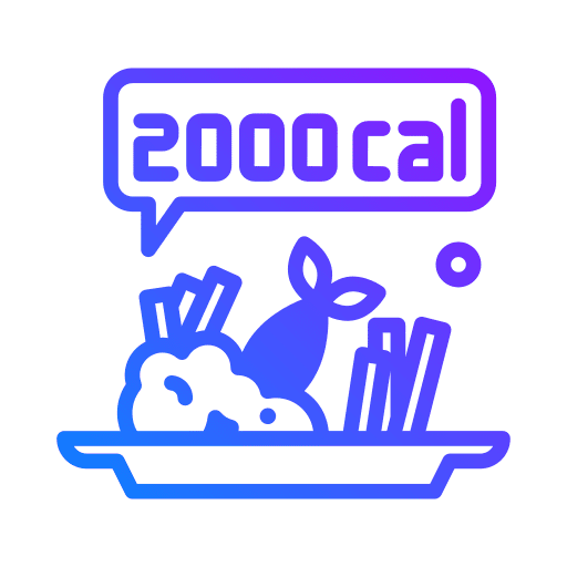 Calories meal calories plate icon