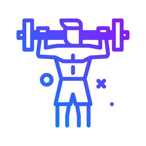 Exercise sports and competition weightlifting strong icon