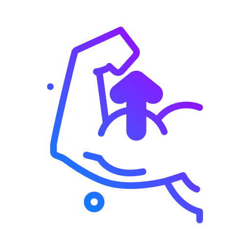 Grow arm sports and competition arrow icon