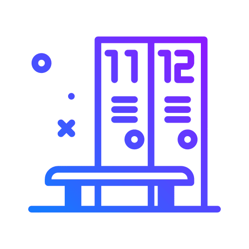Locker room furniture and household school locker locker room icon