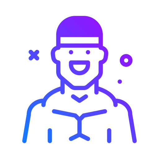 Man muscular human body male icon