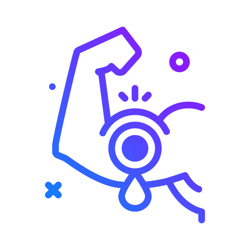 Pain muscle biceps body part icon