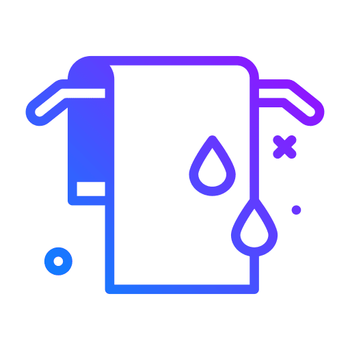 Towel shower dry wellness icon