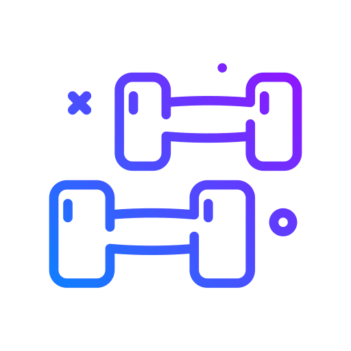 Weights gym weights sports and competition icon