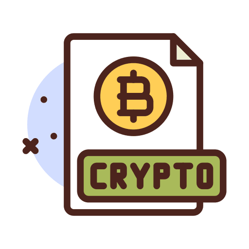 Expense document bitcoin expense icon