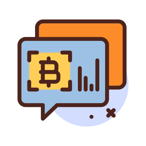 Chat talk cryptocurrency digital currency icon