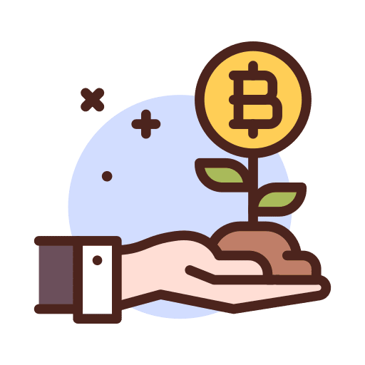 Grow money grow hand icon