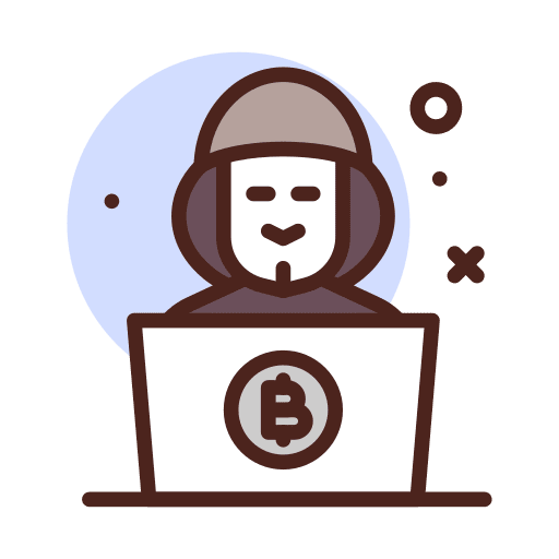 Hack hack cryptocurrency bitcoin icon
