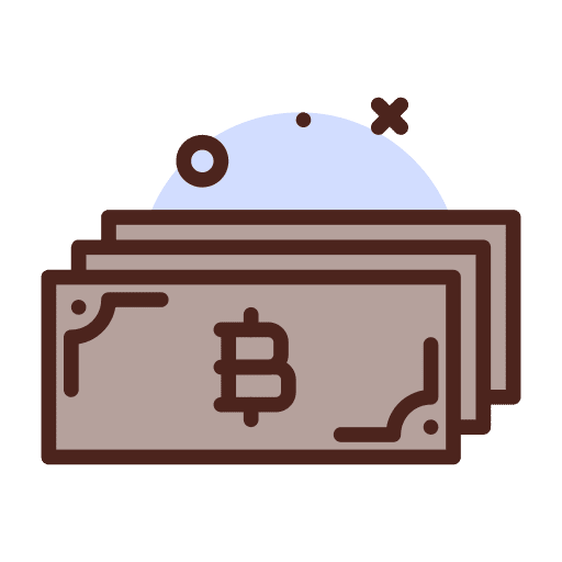 Money bitcoin business and finance cryptocurrency icon