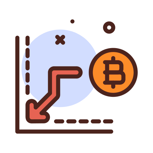 Stats bitcoin cryptocurrency business and finance icon