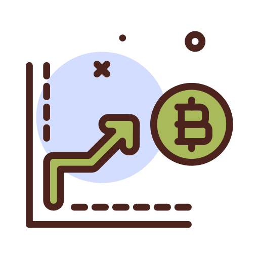Stats value arrow business and finance icon