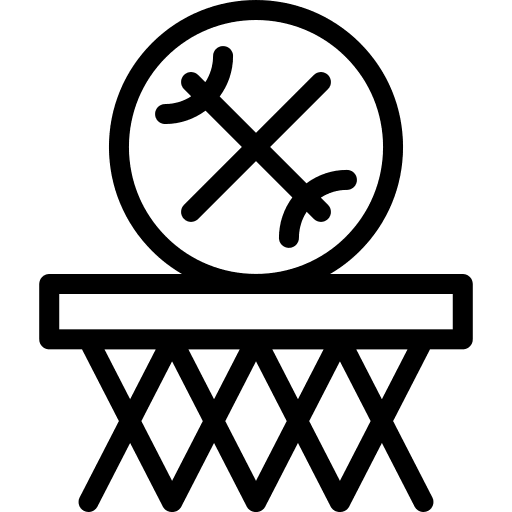 Basketball sports and competition playing games icon