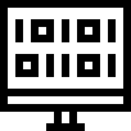 Coding computer security binary code icon Coding computer security binary code icon