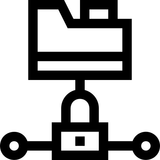 Folder private shared network icon Folder private shared network icon