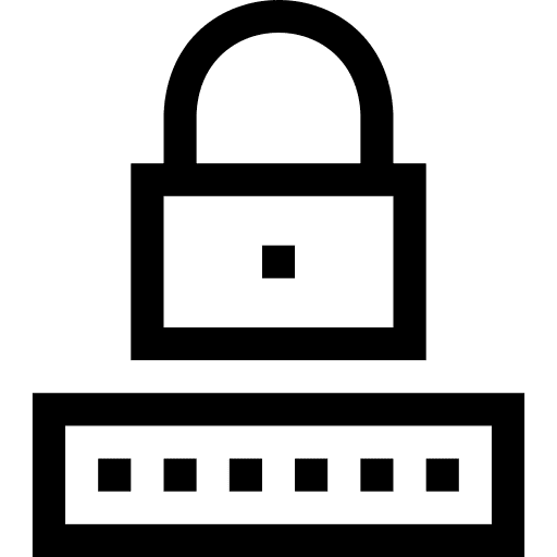 Password security system multimedia technology icon