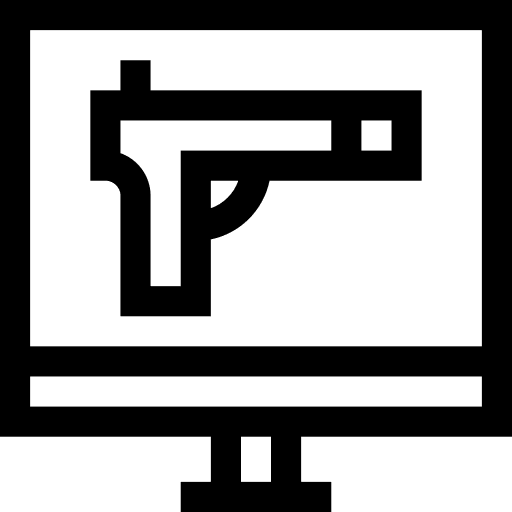 Malware pistol interface ui icon Malware pistol interface ui icon