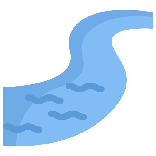 River river rain landscape icon