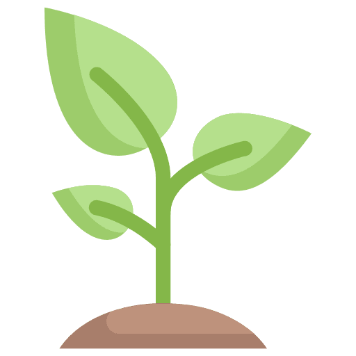 Sprout farming and gardening seed gardening icon