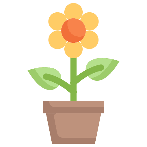 Flower flowers pot botanical icon Flower flowers pot botanical icon