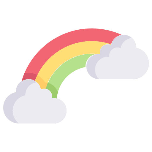 Rainbow nature spring rainbow icon Rainbow nature spring rainbow icon