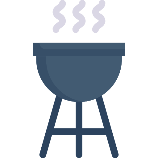 Barbecue food and restaurant cooking equipment bbq icon Barbecue food and restaurant cooking equipment bbq icon
