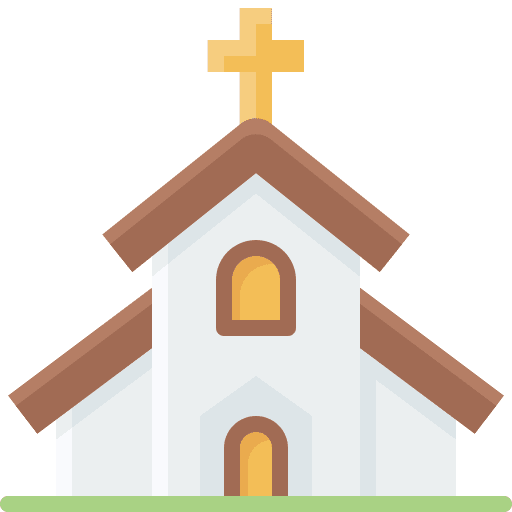 Catholic christianism chapel church icon