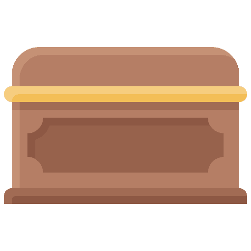 Coffin cultures dead burial icon