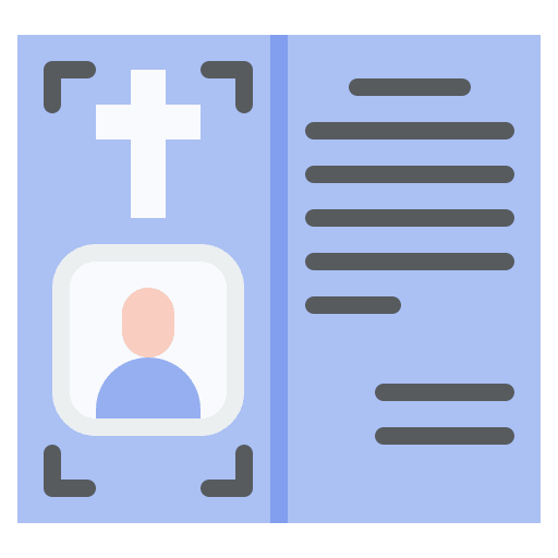 Document cultures funeral document icon