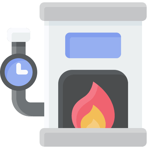 Furnace flames cremation furnace icon